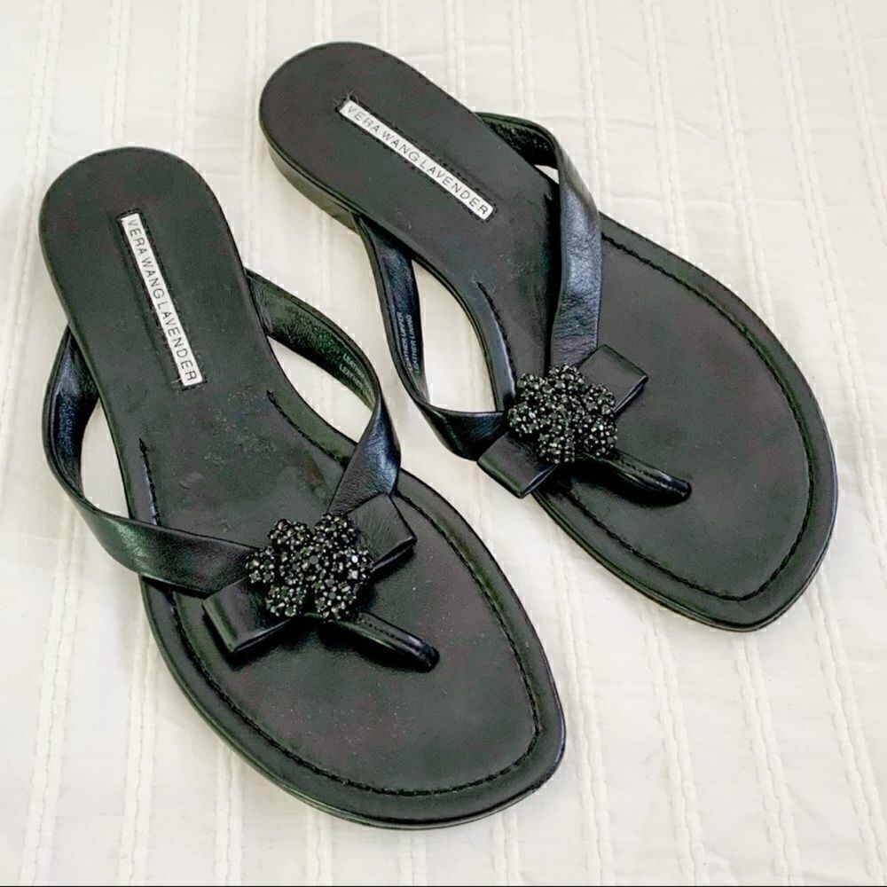 Vera Wang Lavender Collection leather sandals